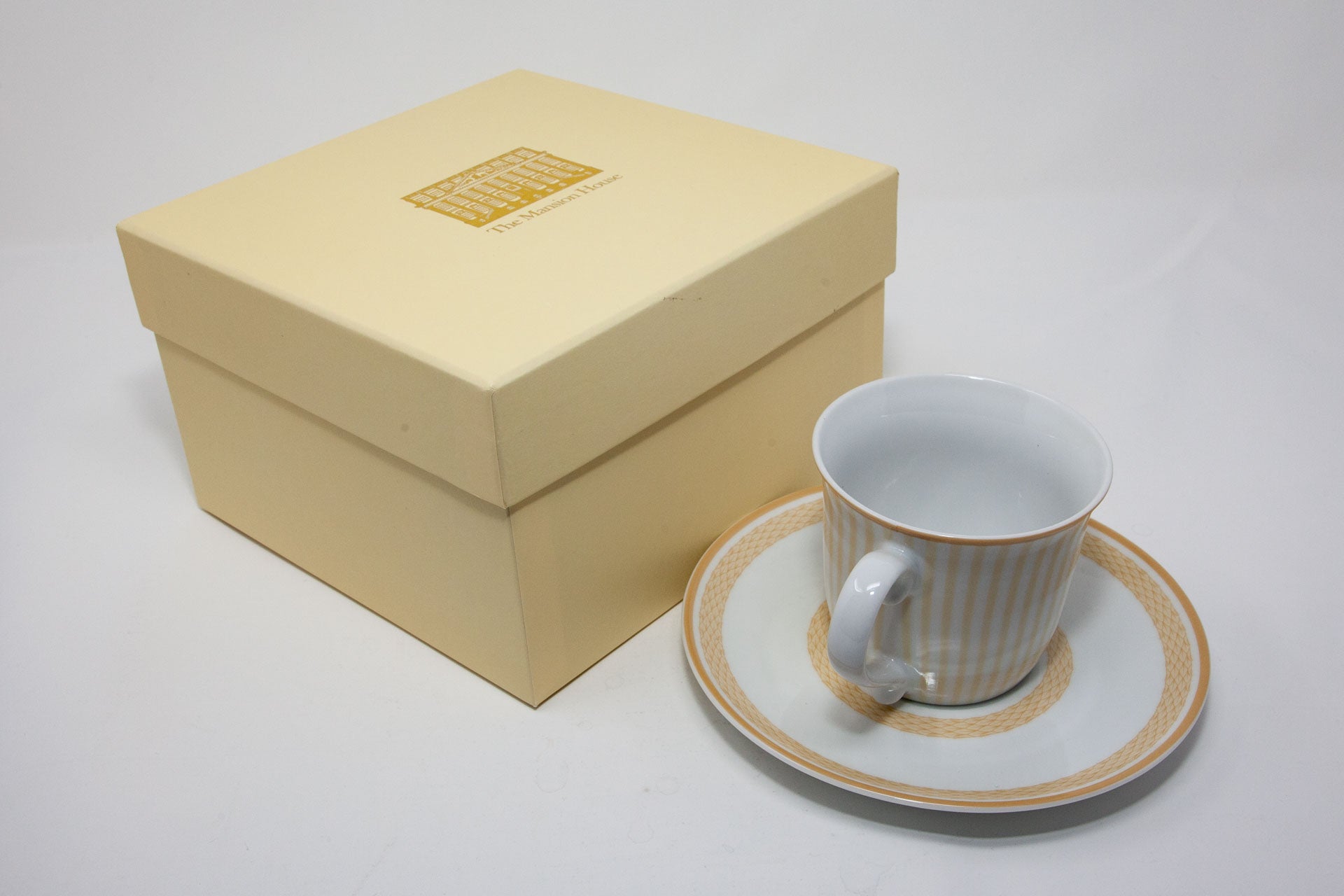 Egyptian Hall Tea Cup and Saucer